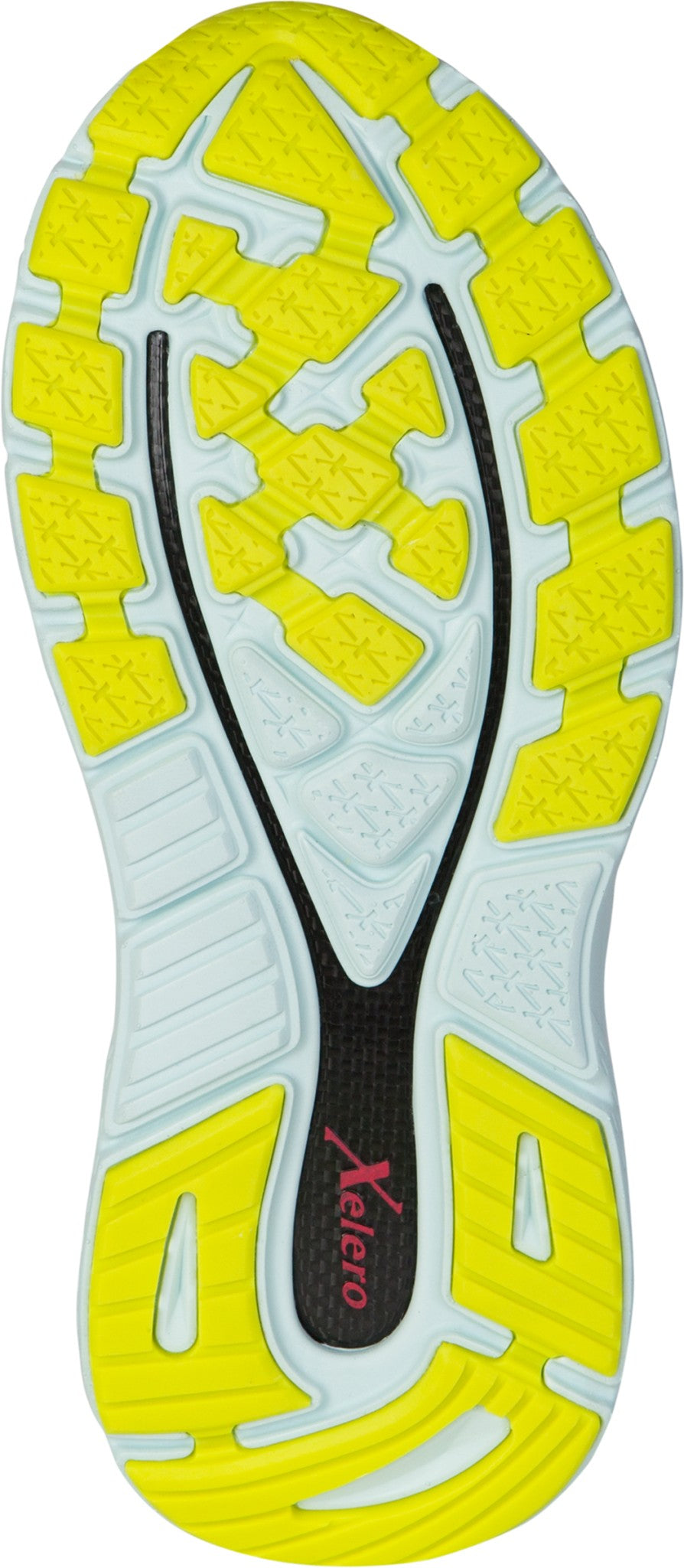 Xelero X-GPS Lightweight Stability and Cushioned Support Women's Shoe - Silver Grey/Sky Blue - Sole View - 4