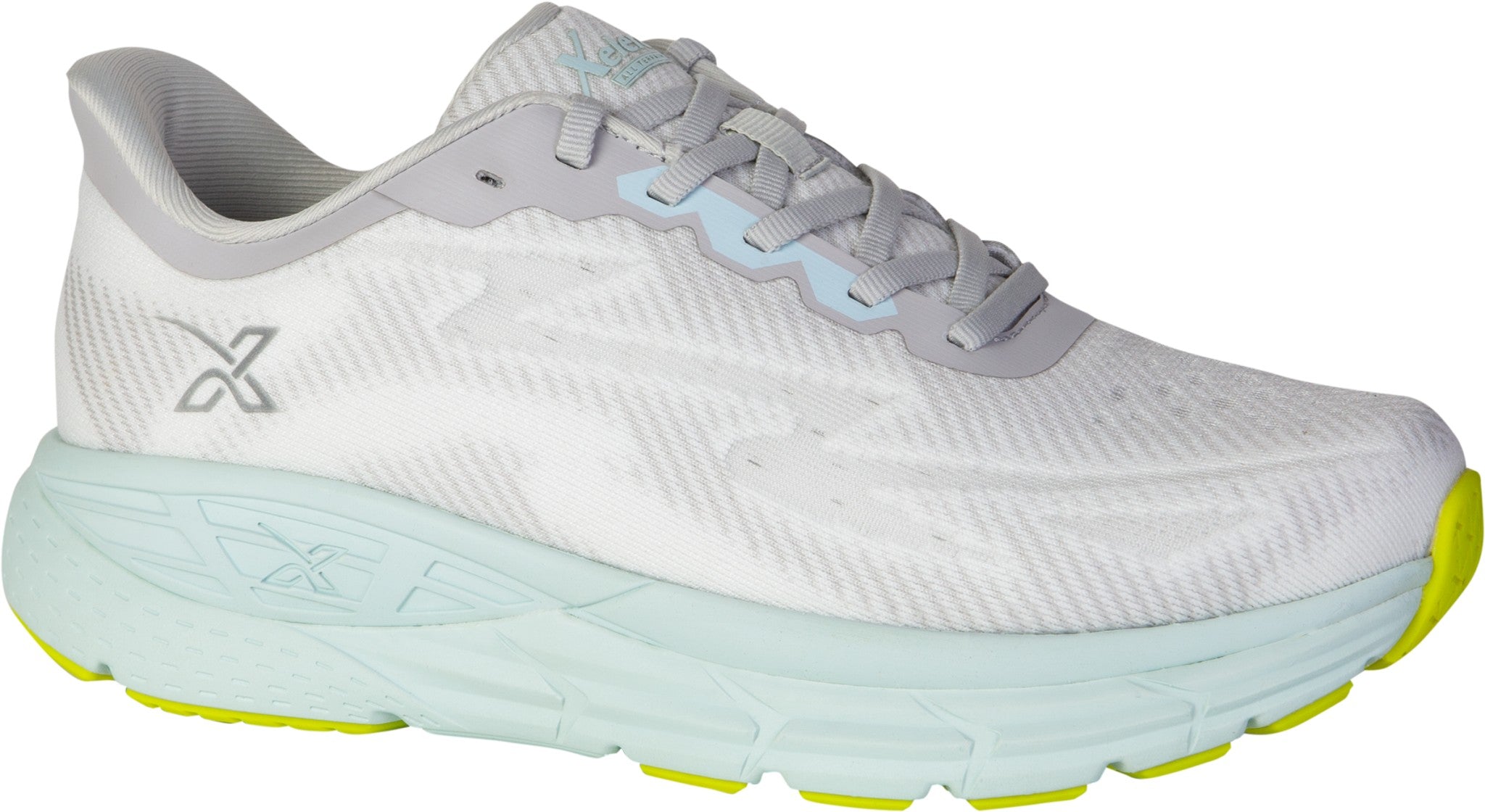 Xelero X-GPS Lightweight Stability and Cushioned Support Women's Shoe - Silver Grey/Sky Blue - Product View - 6
