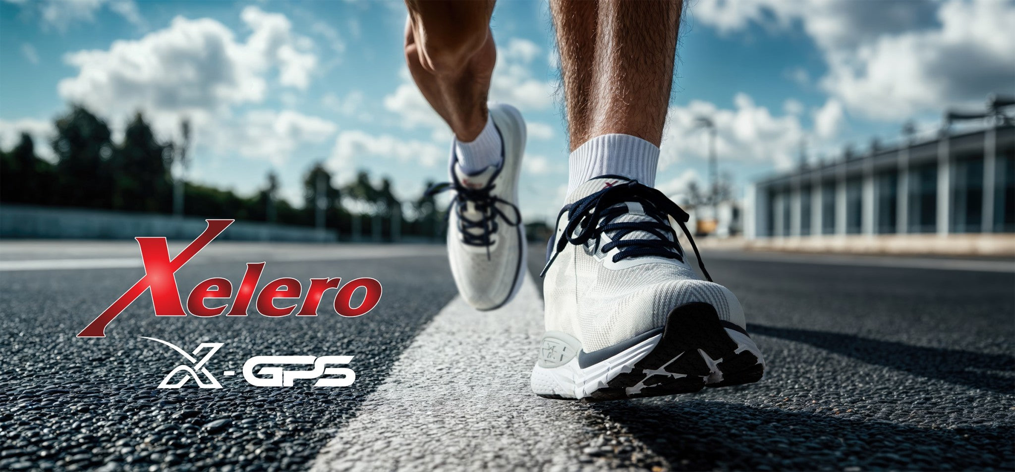 Xelero X-GPS Men's Shoe - Vapor/Navy - Product View - 7