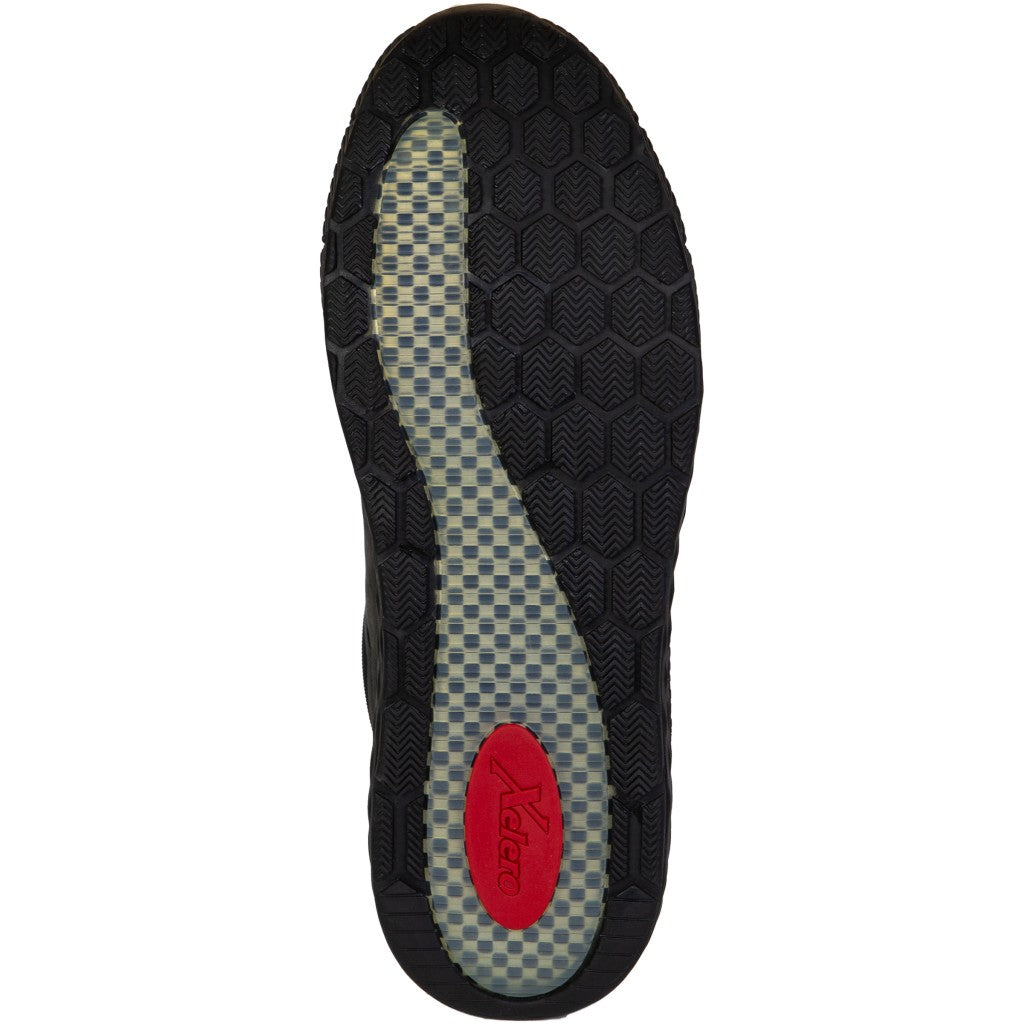 Xelero Zurich Leather Supportive Men's Shoe - Black - Sole View - 5