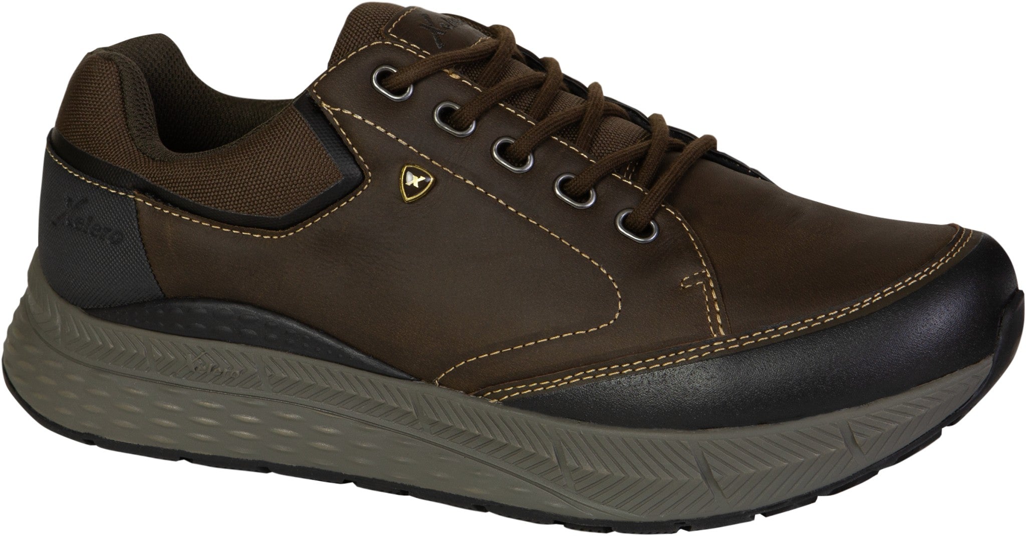 Xelero Zurich Leather Supportive Men's Shoe - Brown - Product View - 6