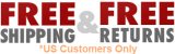 Free shipping and returns