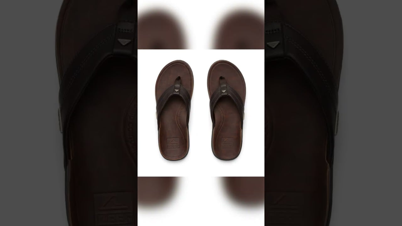 Watch Reef Leather Offshore Men's Sandals | Comfortable Flip Flops for Everyday Wear video