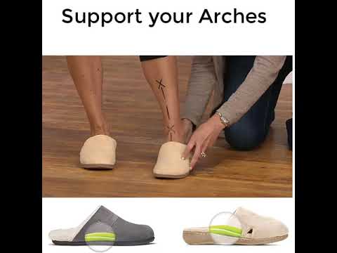 Watch Vionic Alfons Men's Orthotic Comfort Slipper video